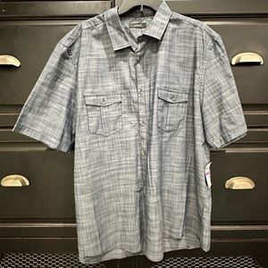 Men’s Alfani Short Sleeve Button Down